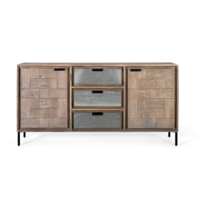 Aparador de Madera de Acacia Estilo Indutrial Moderno