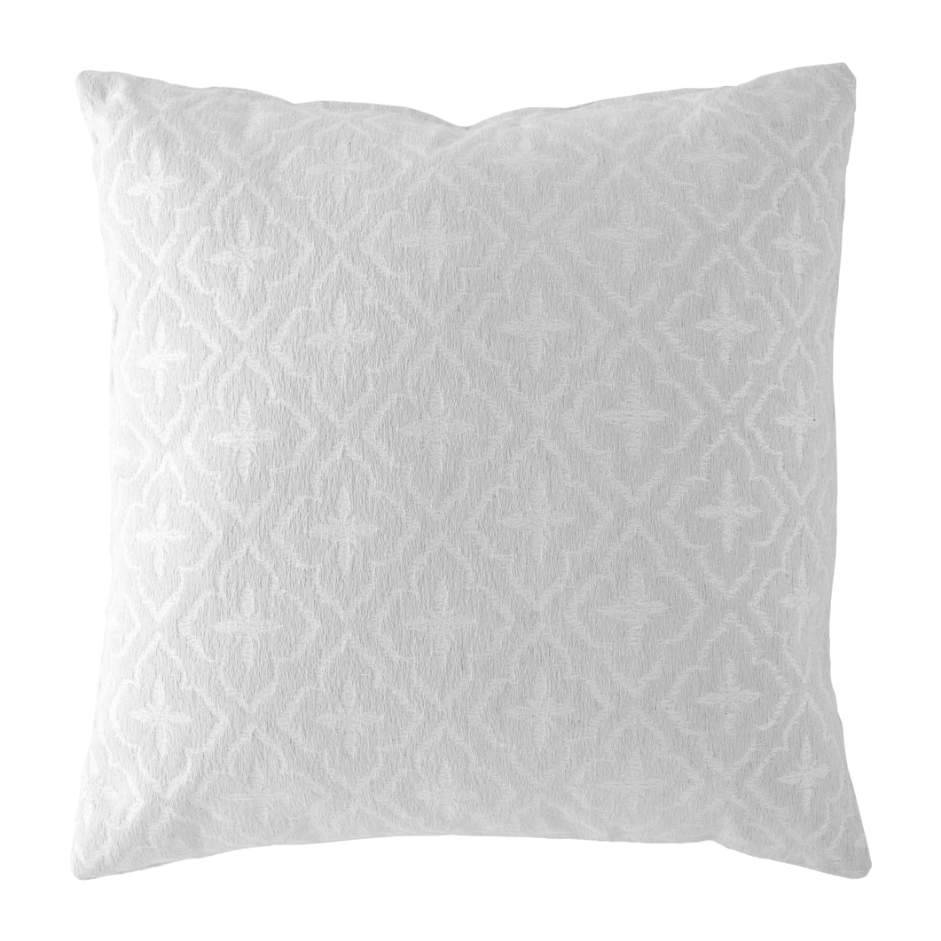 Lote de 2 fundas de cojín jacquard BRENTA-B 50x50 cm Blanco