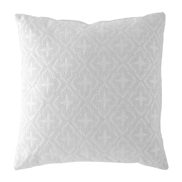 Lote de 2 fundas de cojín jacquard BRENTA-B 50x50 cm Blanco