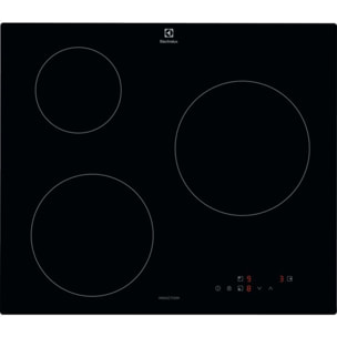 Plaque induction ELECTROLUX EIB60320CK - 3 foyers Noir 60cm