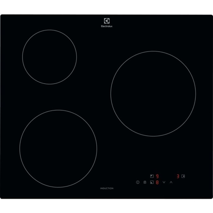 Plaque induction ELECTROLUX EIB60320CK - 3 foyers Noir 60cm