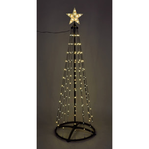 árbol de navidad con 550 luces led blancas cálidas con control remoto - altura 300cm