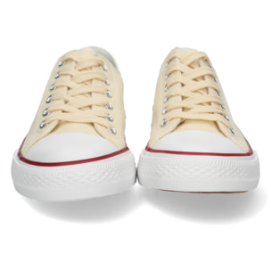 Zapatilla Plana de Lona con Cordones