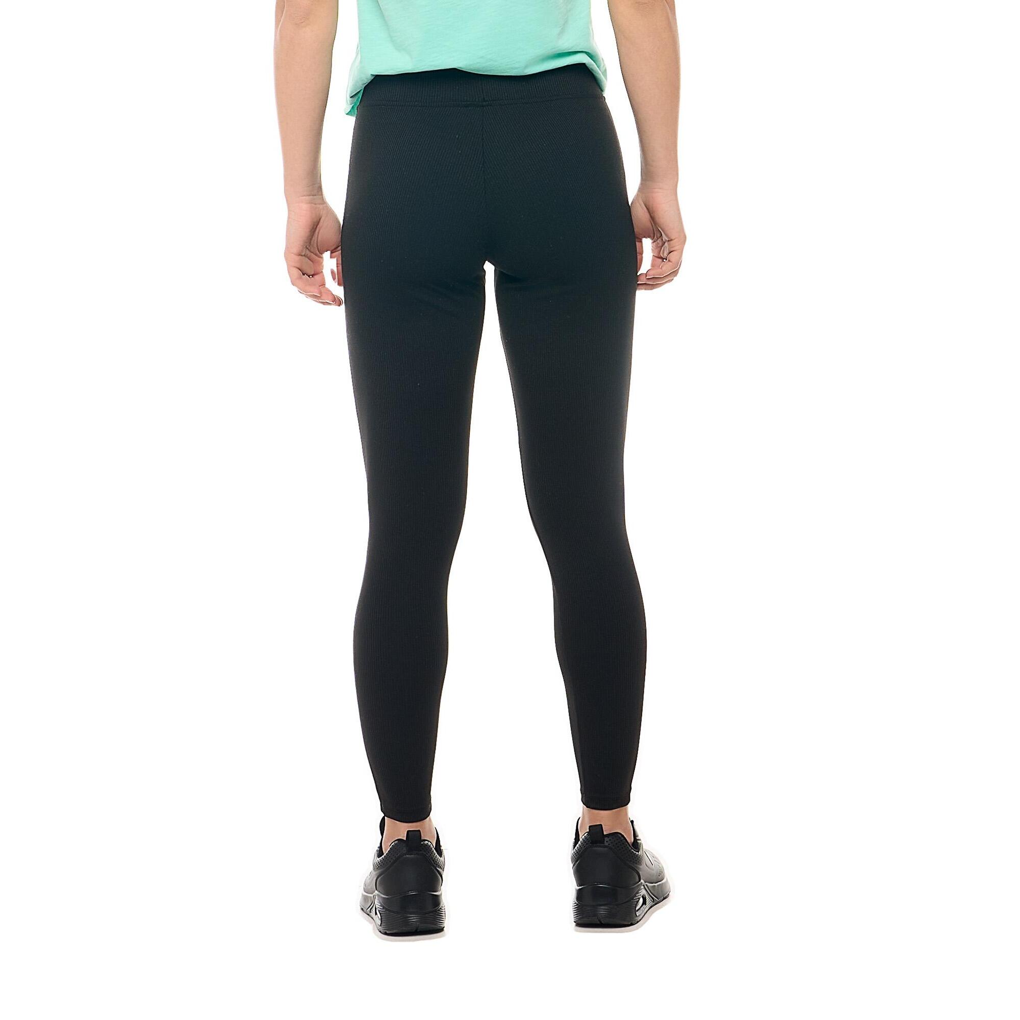 Leggings donna a costine Leone 1947 Apparel con fascione elastico. Fit slim confortevole.