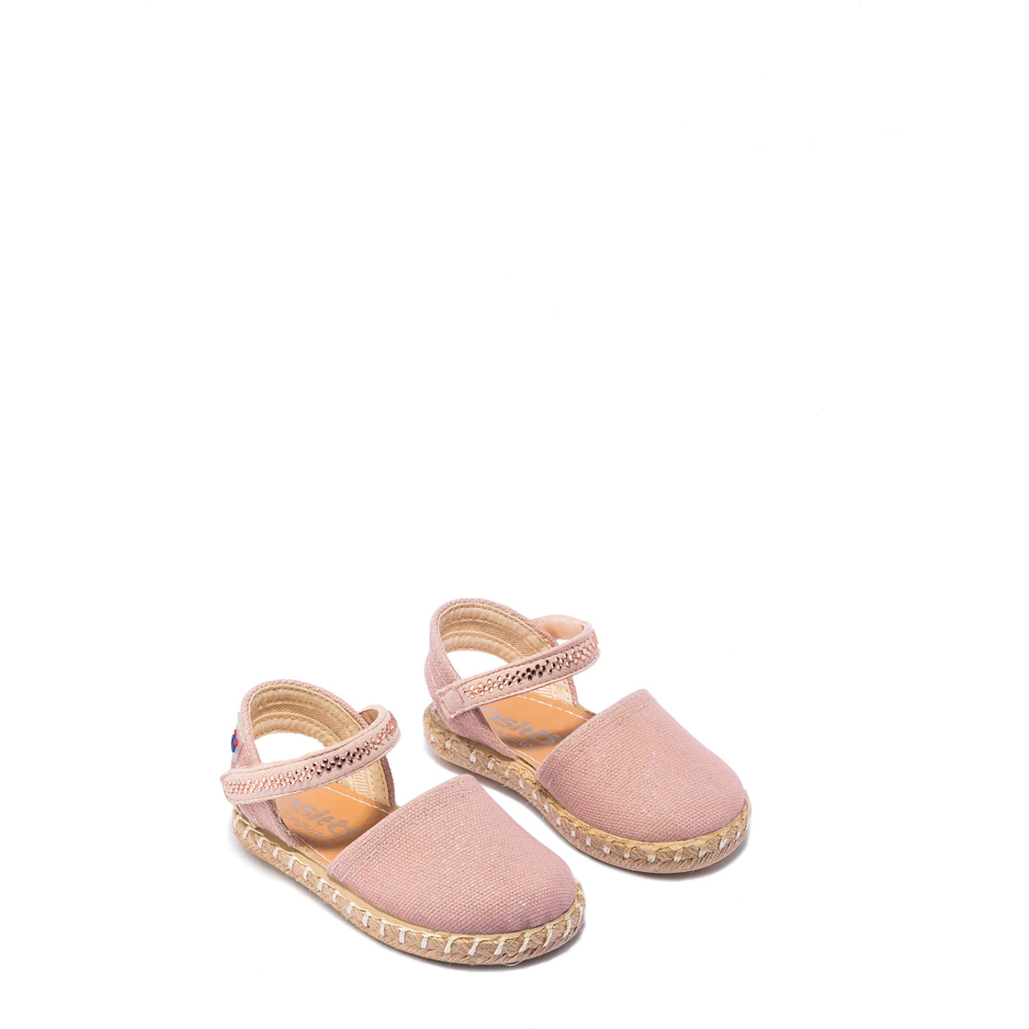 Conguitos - Sandali estivi in juta con zeppa per bambina comodi