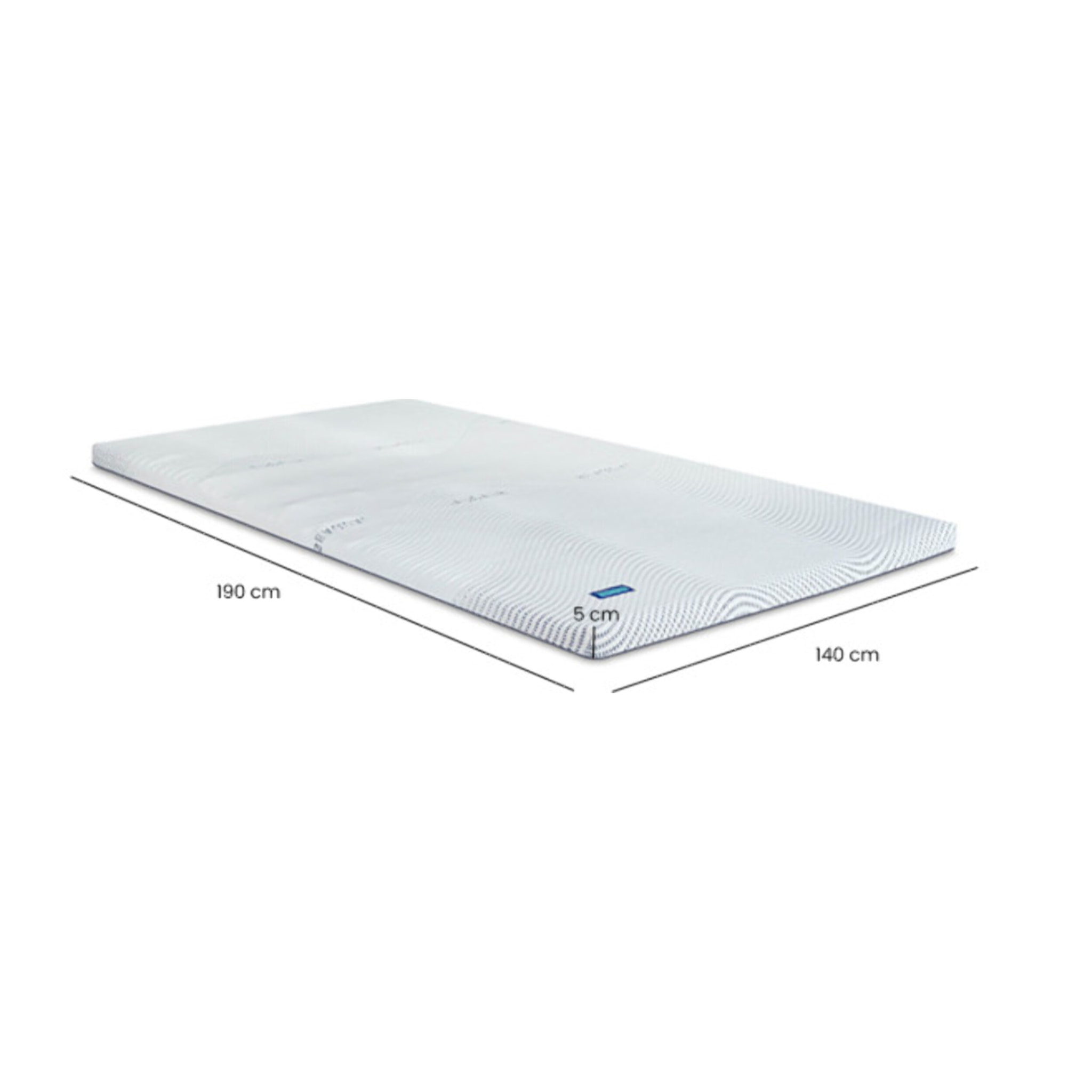 Surmatelas 140 x 200 cm OXYGEL™ Mémoire de Forme - SEAQUAT
