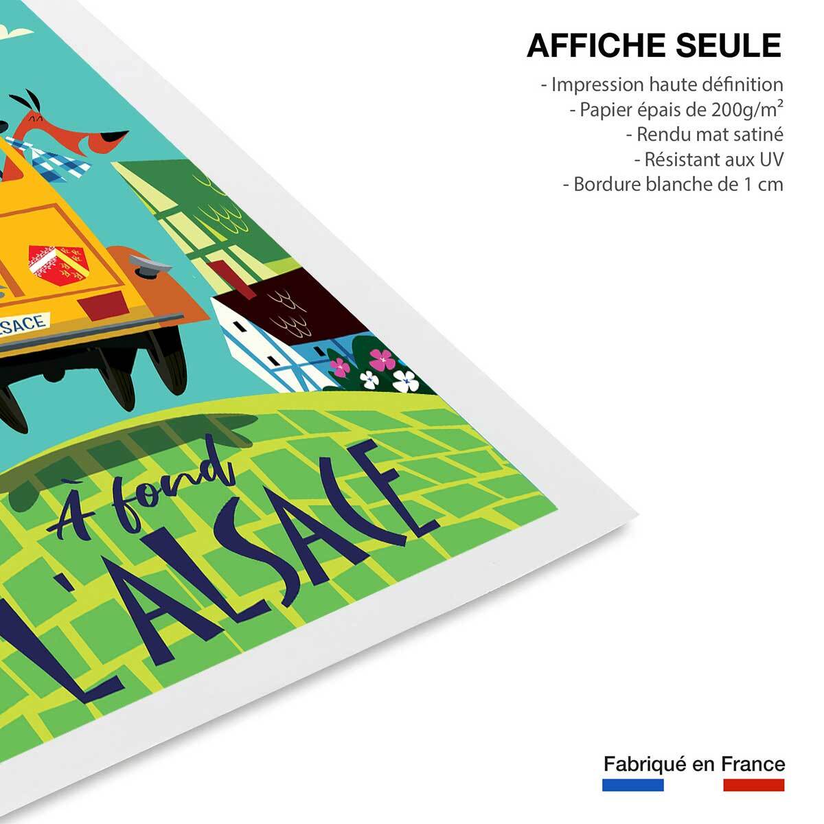 Poster de l'alsace en dodoche Affiche seule