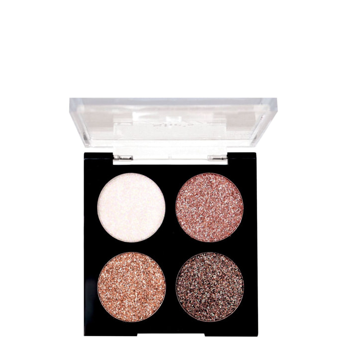 She's Bright - Palette 4 Fard à Paupières Crème Pailletée