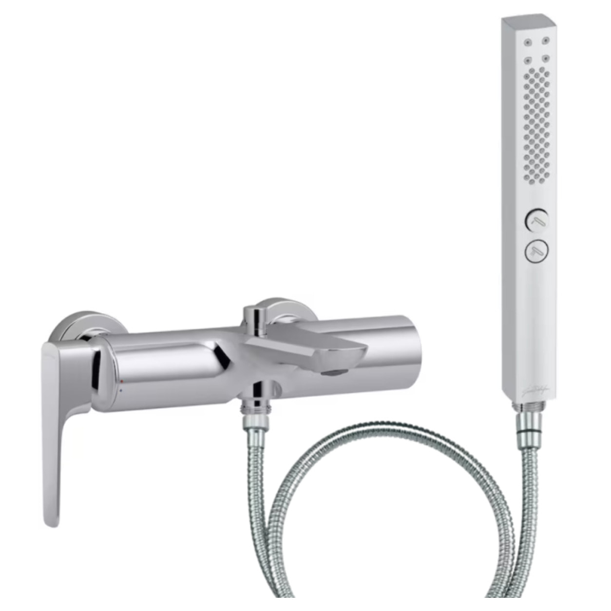 Pack mitigeur bain douche Aléo+ + douchette Shift+ carée + flexible à écrou 175 cm