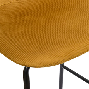 Chaise De Bar Giulia Jaune - Lot de 2