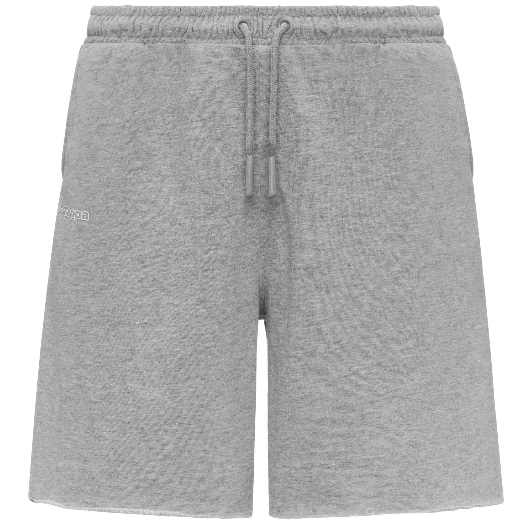 Kappa - Pantaloni Corti Uomo Grigio - Logo Felito