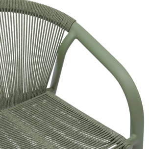 Fauteuil de jardin empilable Riu vert laurier