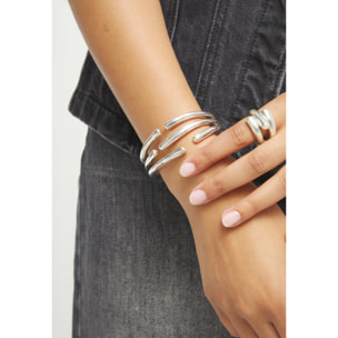 Pulsera RAÍCES PLATEADO L