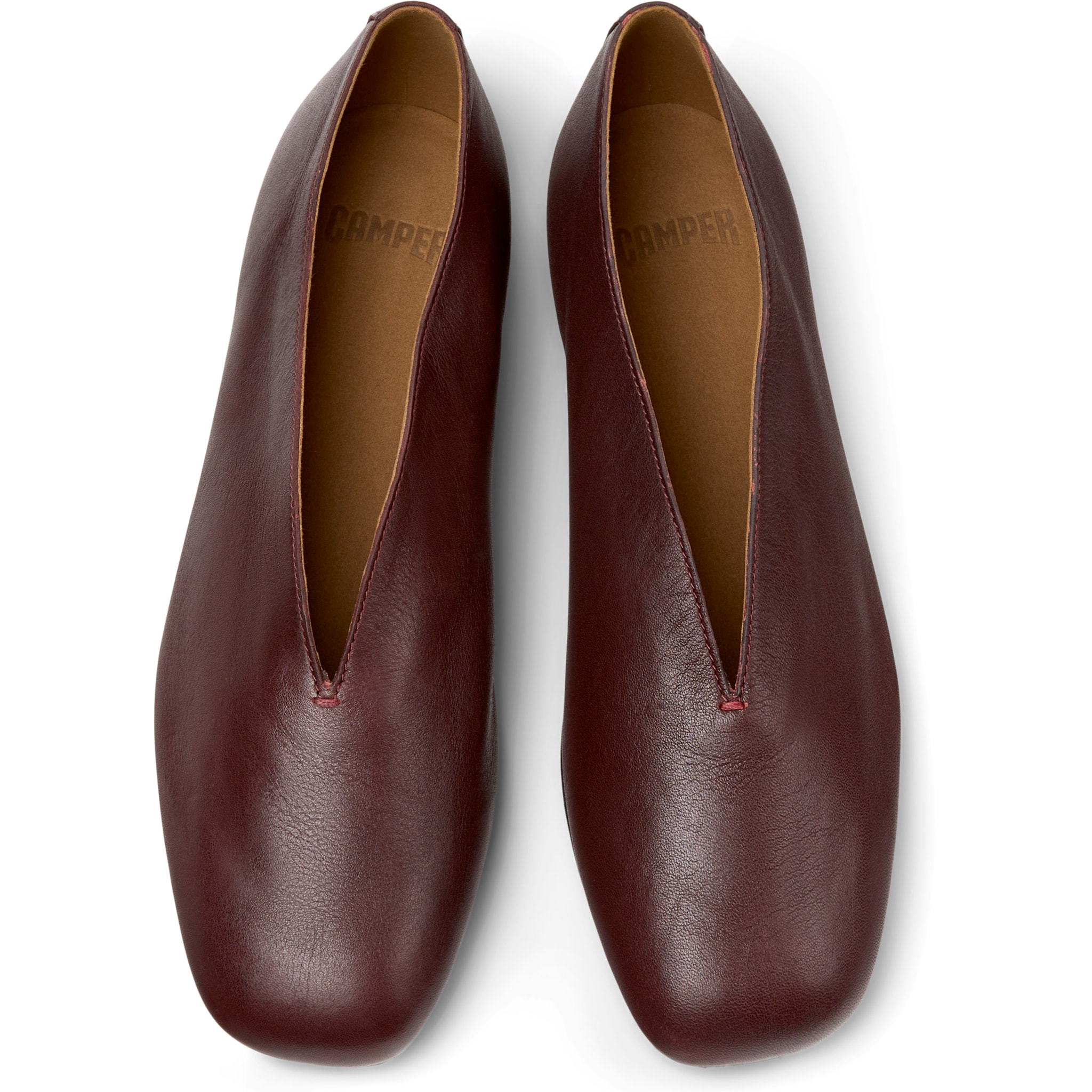 Ballerine - CAMPER Casi Myra - Bordeaux - Pelle liscia