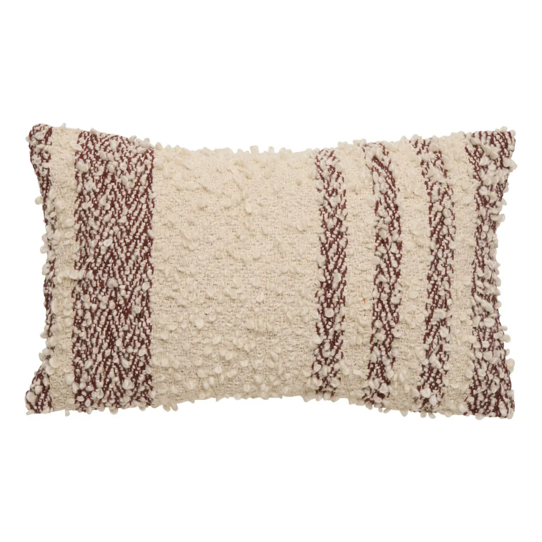 Coussin Beryl rectangulaire 30x50cm marron