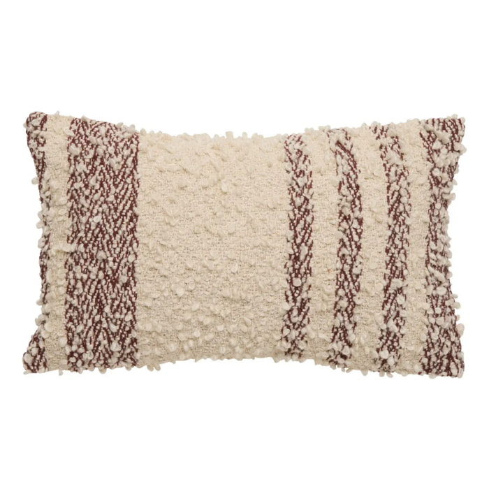 Coussin Beryl rectangulaire 30x50cm marron