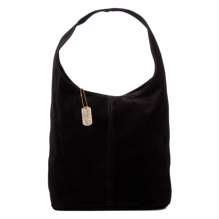 Bagnara bolso shopper mujer. Piel auténtica Gamuza.