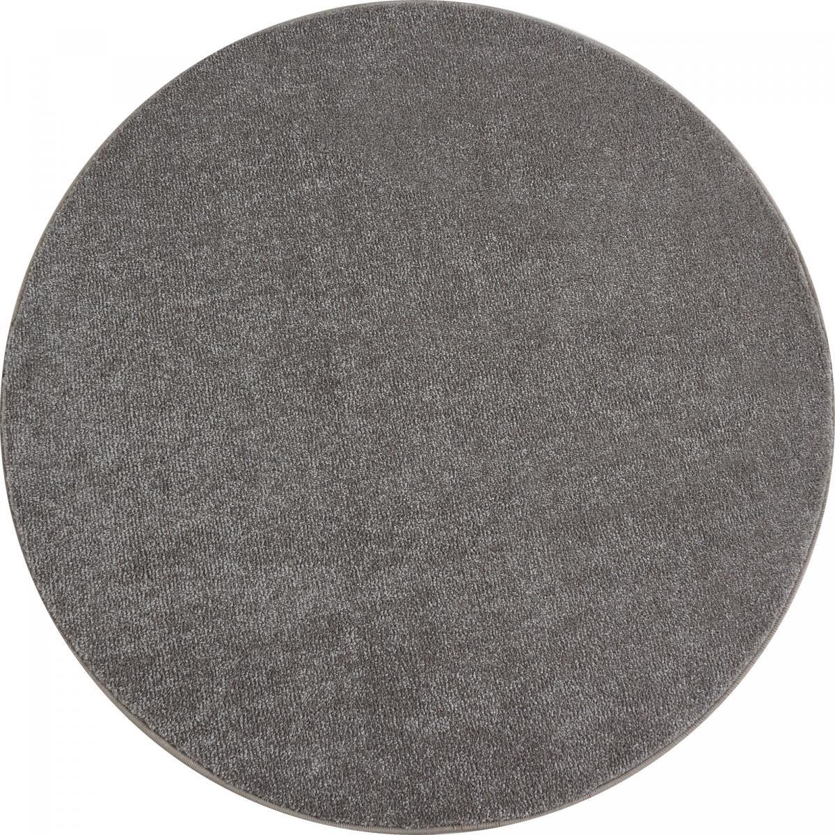 Tapis rond tissé motif uni JUFO