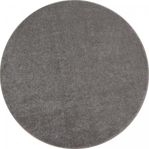Tapis rond tissé motif uni JUFO
