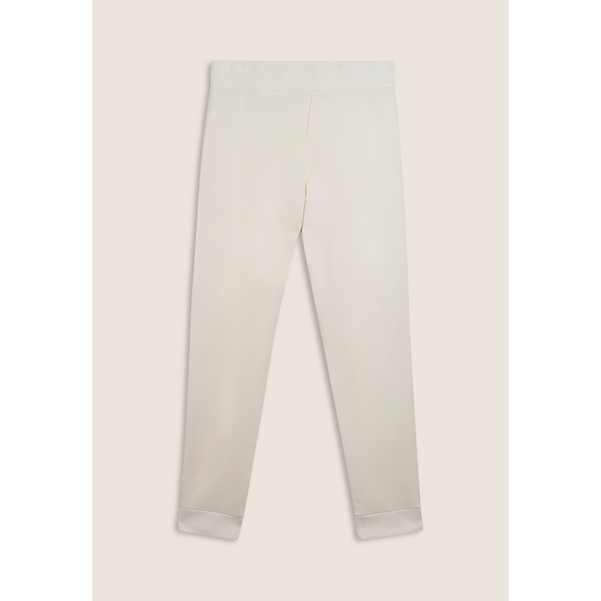 Pantaloni donna regular morbidi con dettagli micro-trecce