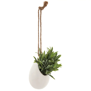 Plante artificielle - pot en céramique - H11 cm