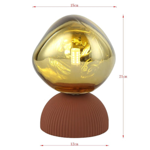 Lampe Magic Ball 21cm dorée Kare Design