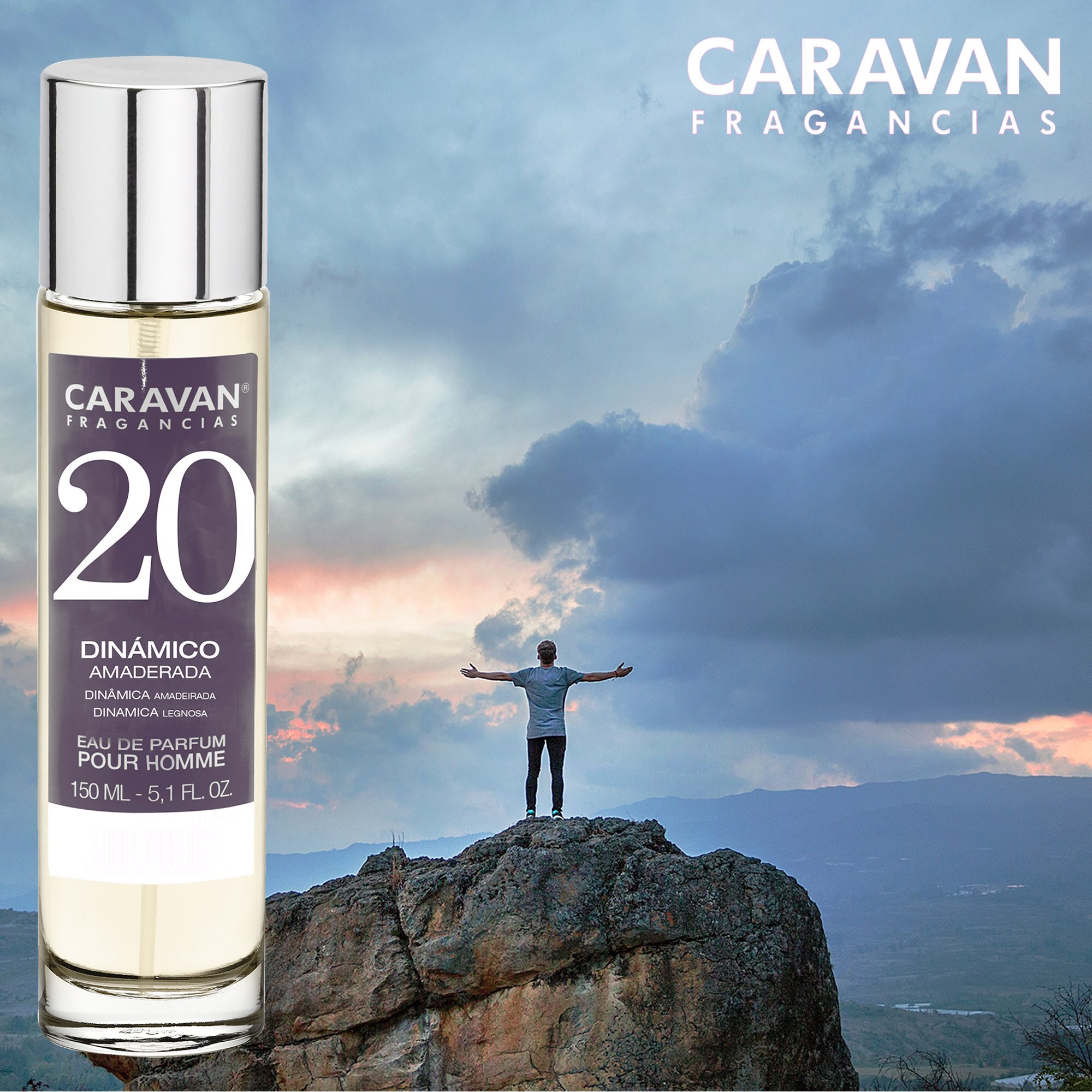 Caravan fragancias set de 2 frascos perfume de hombre nº20, de 150 ml