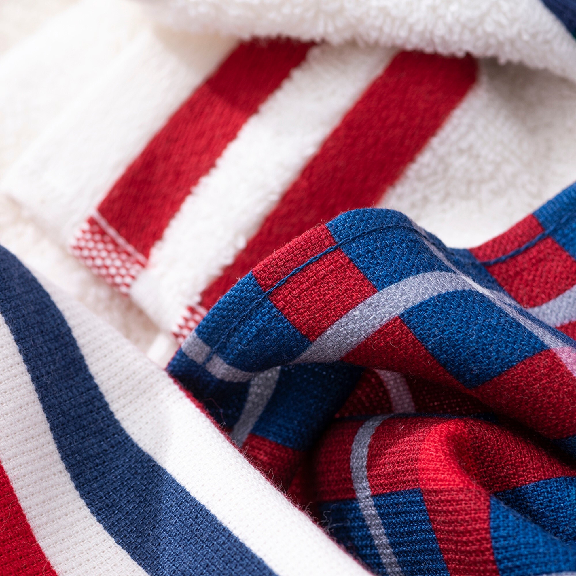 Set 6pzs paños de cocina 50x70cm 400gsm 100%algodón teñido el ganso