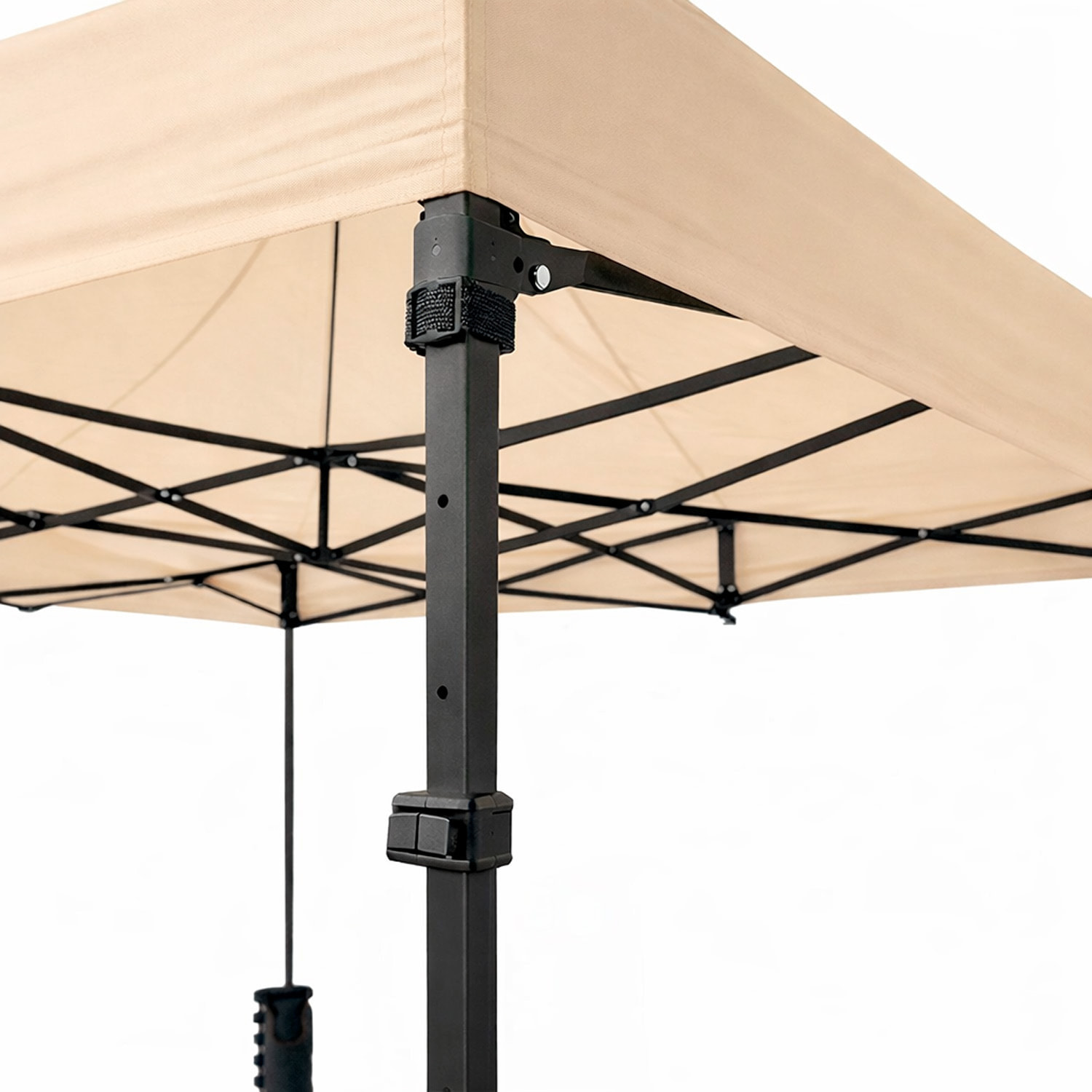 Gazebo Professionale 3x4.5 M Richiudibile Automatico In Acciaio E Telo Oxford 1200D PVC Impermeabile Anti UV Struttura a Fisarmonica con Sacche Beige