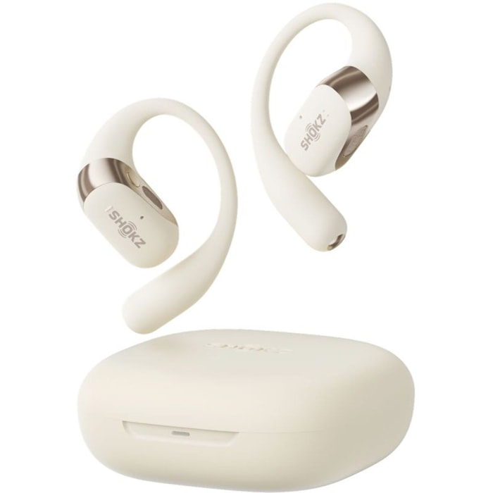 Ecouteurs sport SHOKZ OpenFit 2 Beige