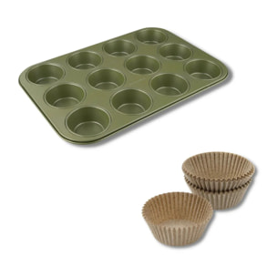 Ensemble 2 pièces spécial muffins Zenker Green Vision