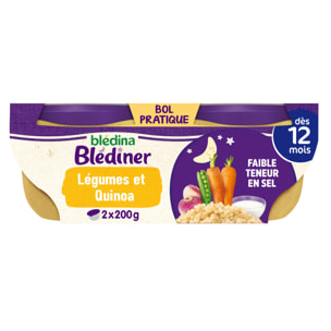 6x2 Bols Mijoté de Légumes et Quinoa - Blediner - Dès 12 mois