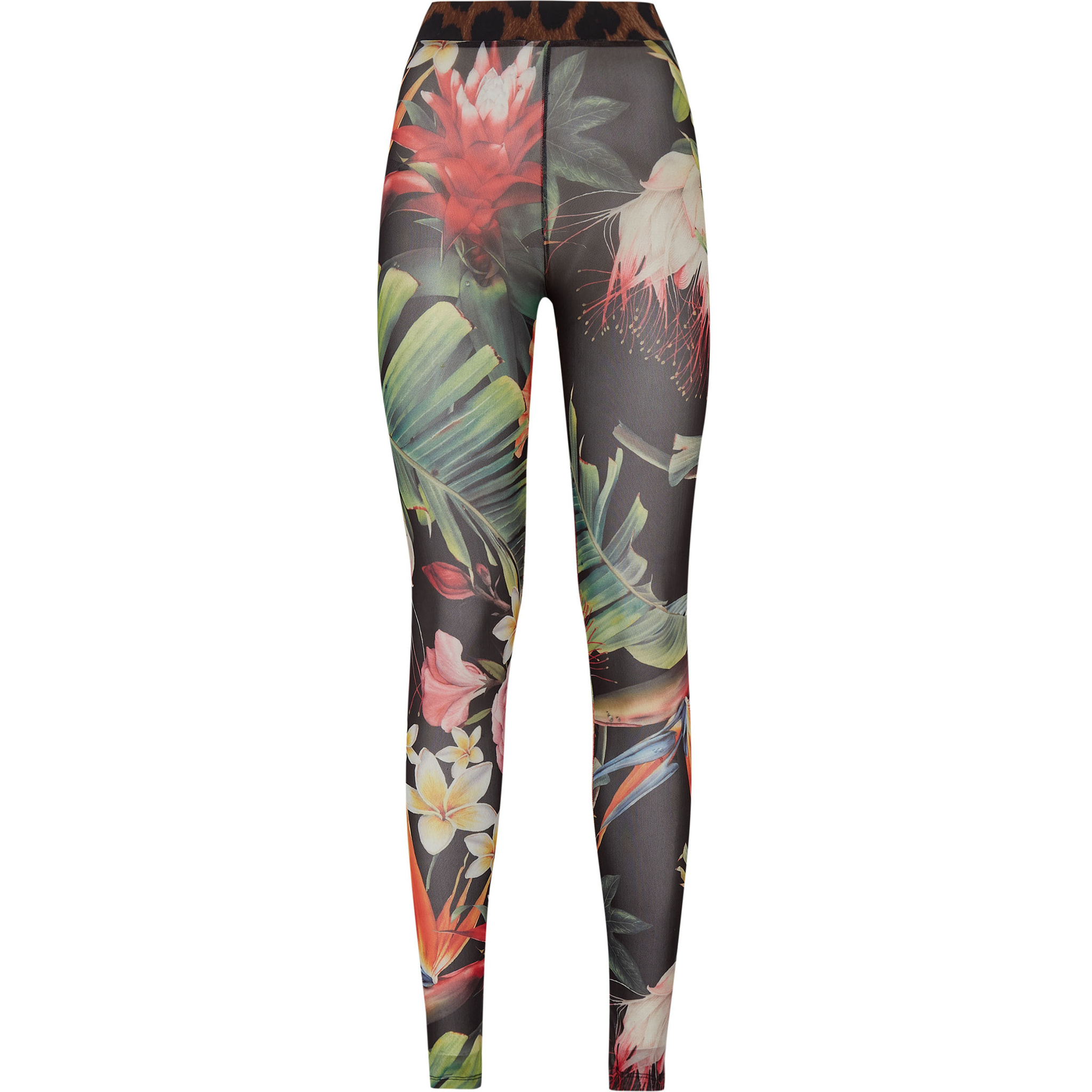 PHILIPP PLEIN Flare Trousers FLOWERS
