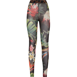 PHILIPP PLEIN Flare Trousers FLOWERS