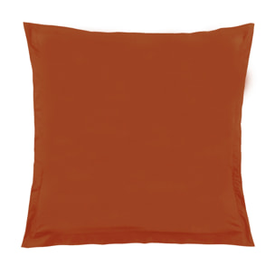 Taie d'Oreiller Unie en 100 % Coton - Orange
