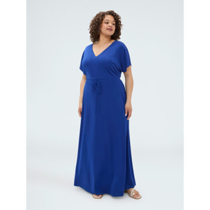 Fiorella Rubino - Vestito Pretty in jersey con coulisse in vita - Blu