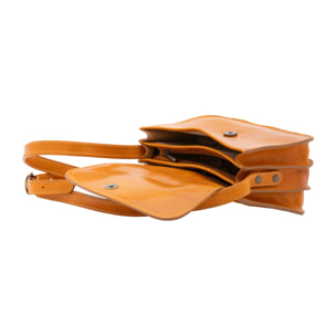 Borsa a tracolla da donna - Modello False - 100% pelle - 22.0 x 16.0 x 9.5 cm