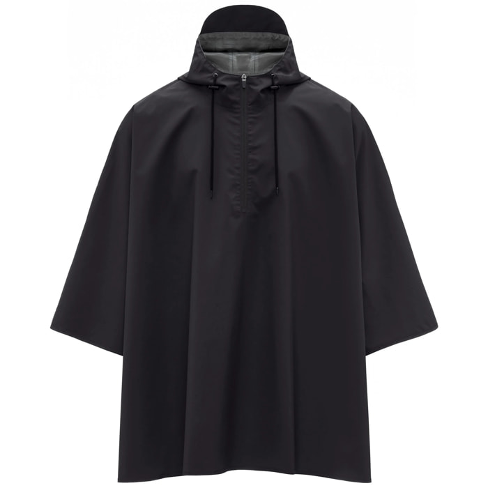 Giacche Superga Uomo Donna Nero Poncho Raggiera Logo