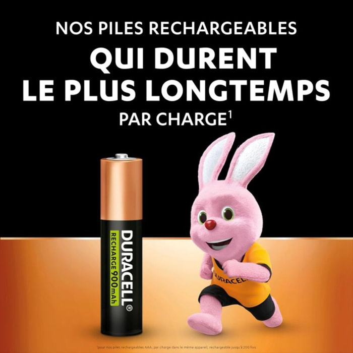 Pile rechargeable DURACELL AAA/LR03 ULTRA POWER 900 mAh x4