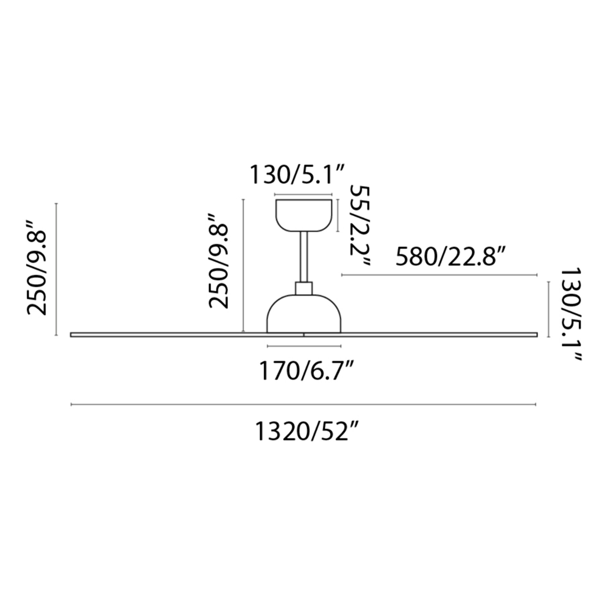 GOTLAND L Ventilatore a soffitto bianco
