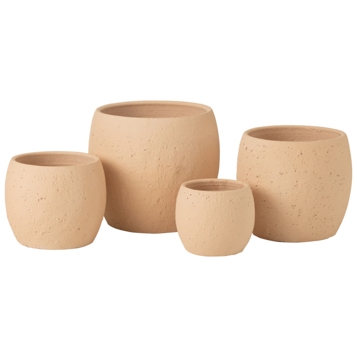 J-Line cache-pot Enya - céramique - beige - extra large - Ø 28 cm