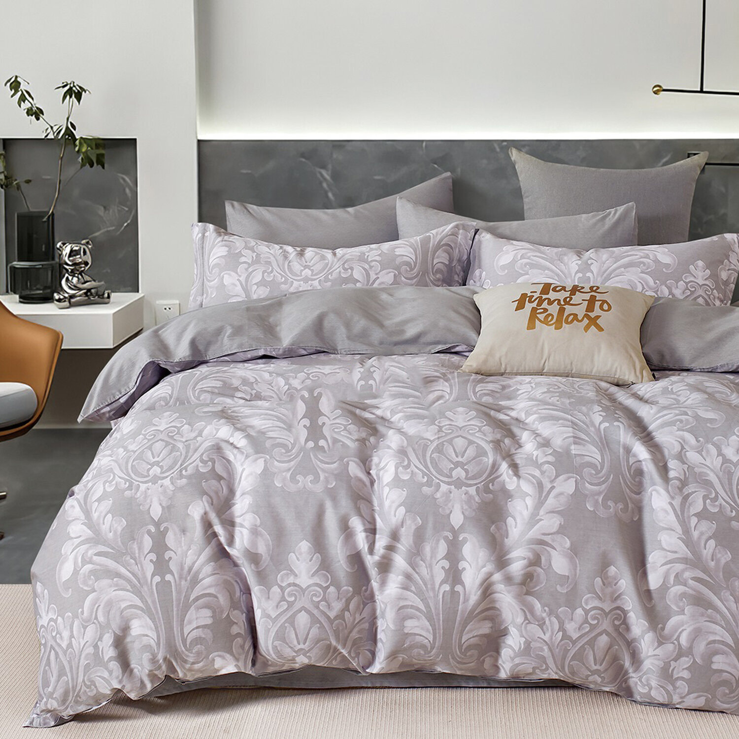 Parure housse de couette 100% percale de coton - barceline