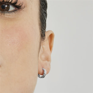 Pendientes Lux by Lux acabados en rodio