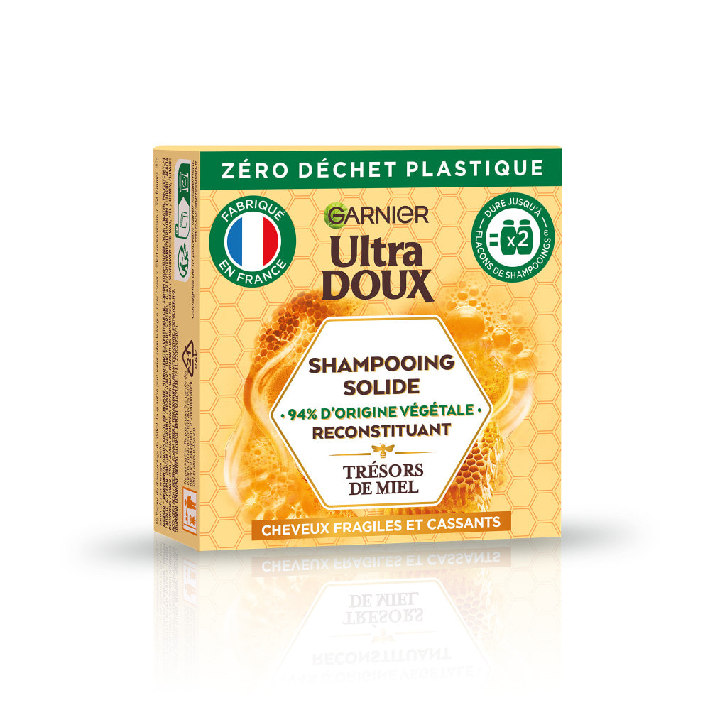 Garnier Ultra Doux Routine éco-gestes Shampooing solide et Après-shampooing sans rinçage