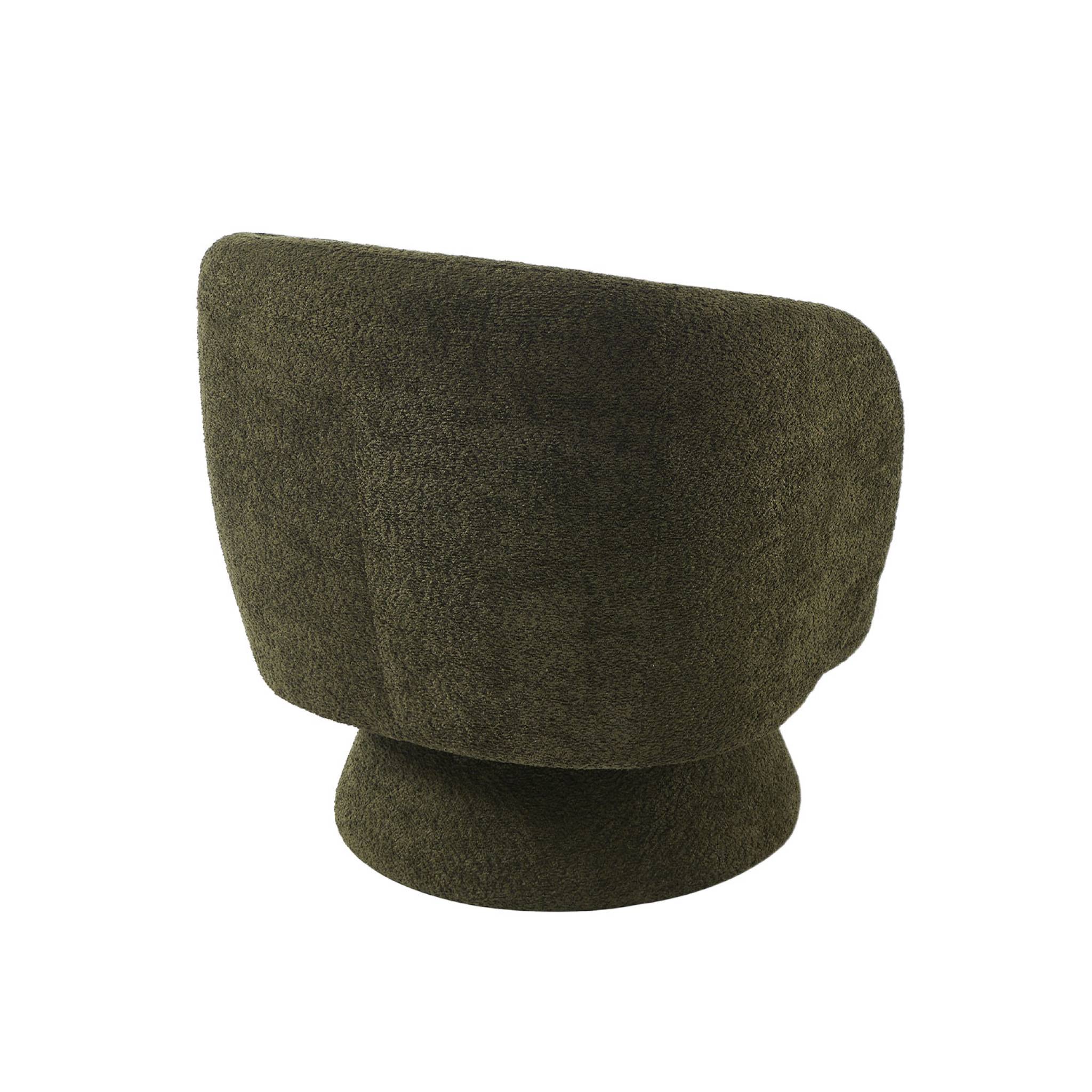 Fauteuil pivotant 360° tissu ELIAS