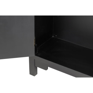 Cabinet Madera Negro-dorado 60x30x100 Cm