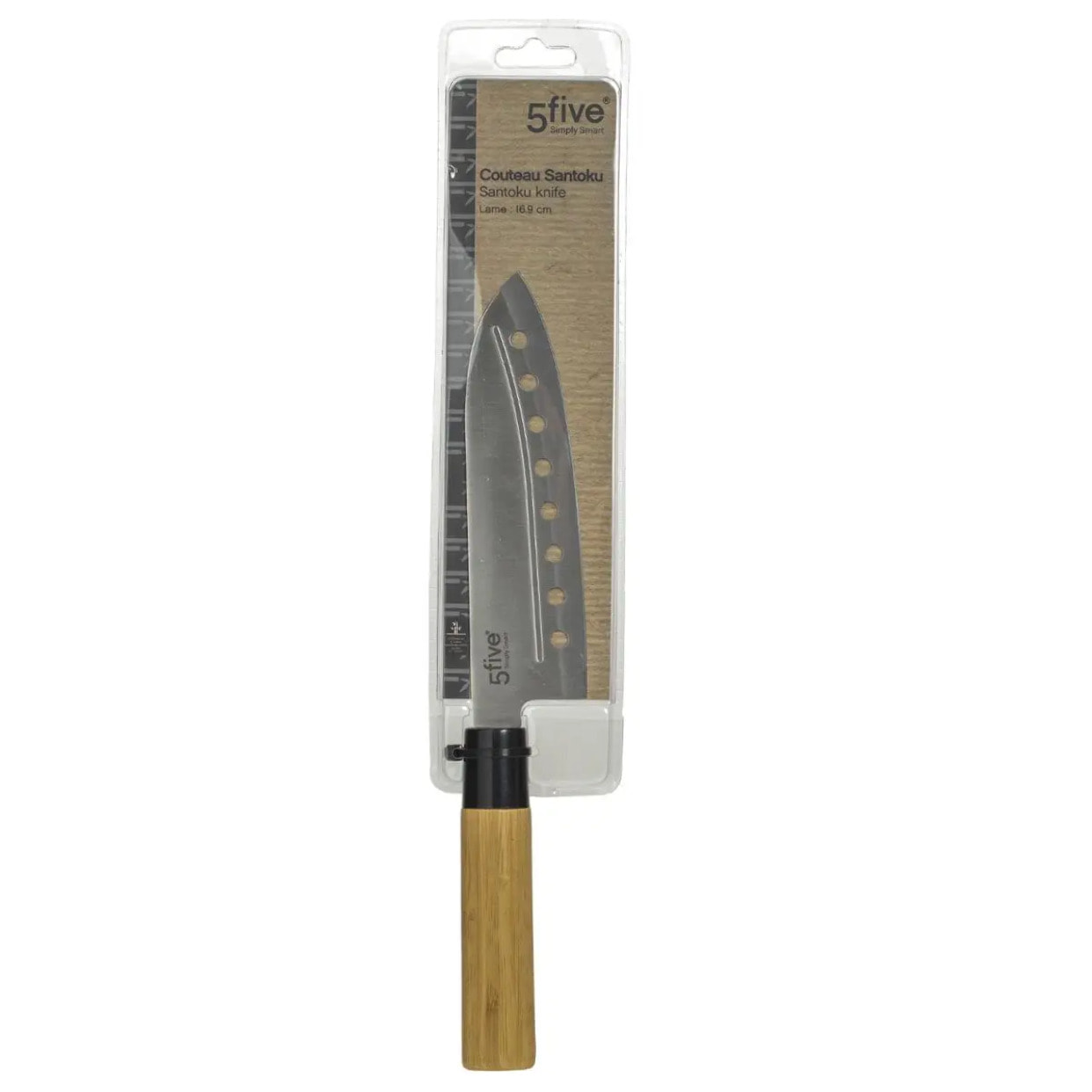 Couteau Santoku "Black bambou" lame 16,9m