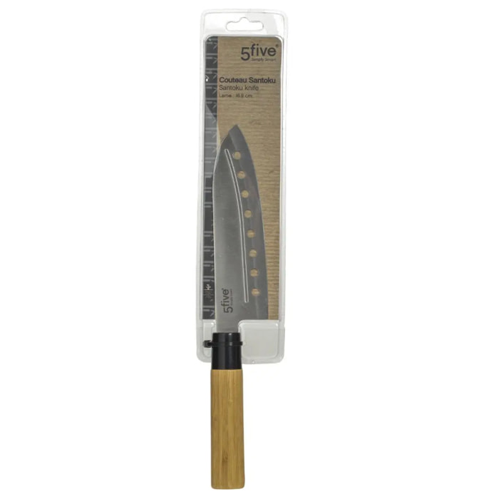 Couteau Santoku "Black bambou" lame 16,9m