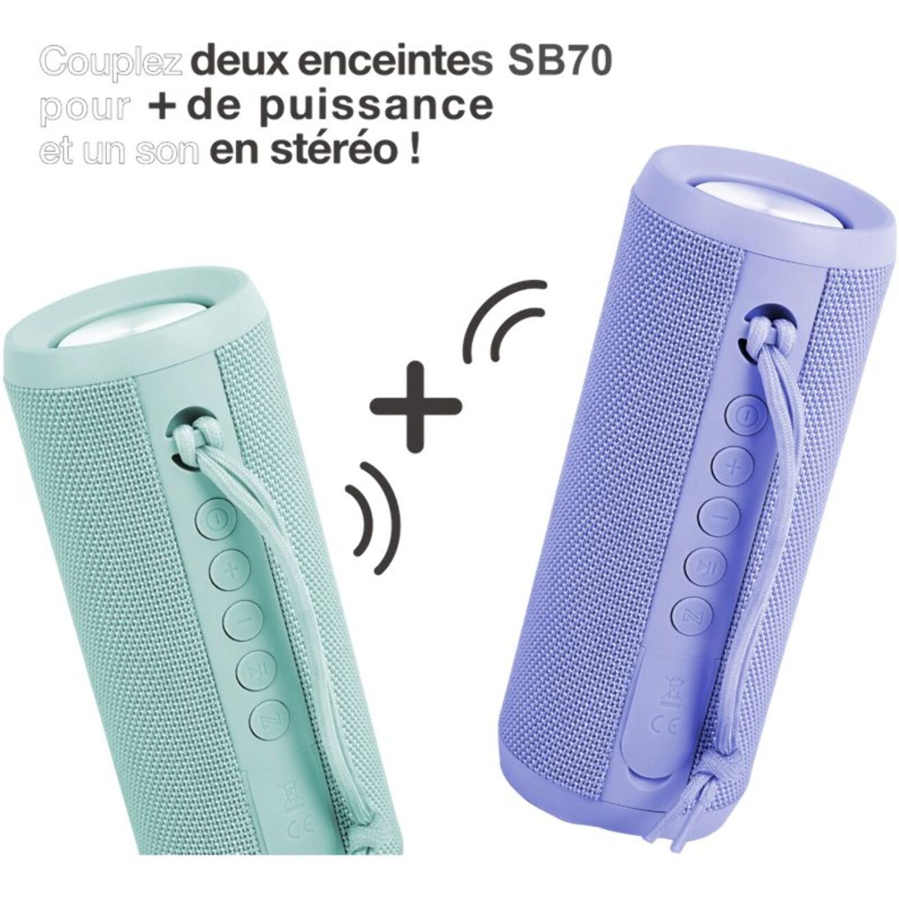 Enceinte portable ESSENTIELB SB70 ECODESIGN Violet