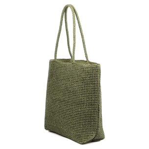 Bergeggi Borsa shopper Donna. Realizzata in carta intrecciata design "Summer"